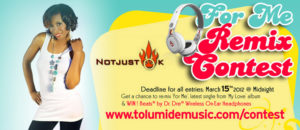 Submit entries ‘For Me’ Remix Contest