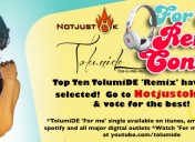 Top Ten Entries for TolumiDE ‘For me’ Remix Contest selected